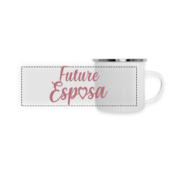 Future Esposa Engagement Bridal Shower Wedding - Panoramic Camper Mug - white - Front