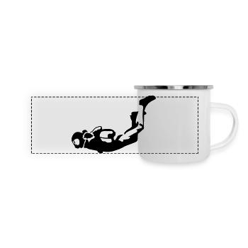 Skydiver - Panoramic Camper Mug - white - Front