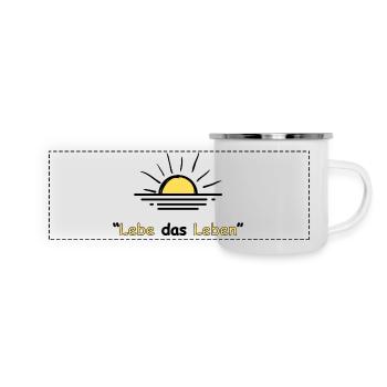 Joie de vivre sunrise - ApriNoeScor - Panoramic Camper Mug - white - Front