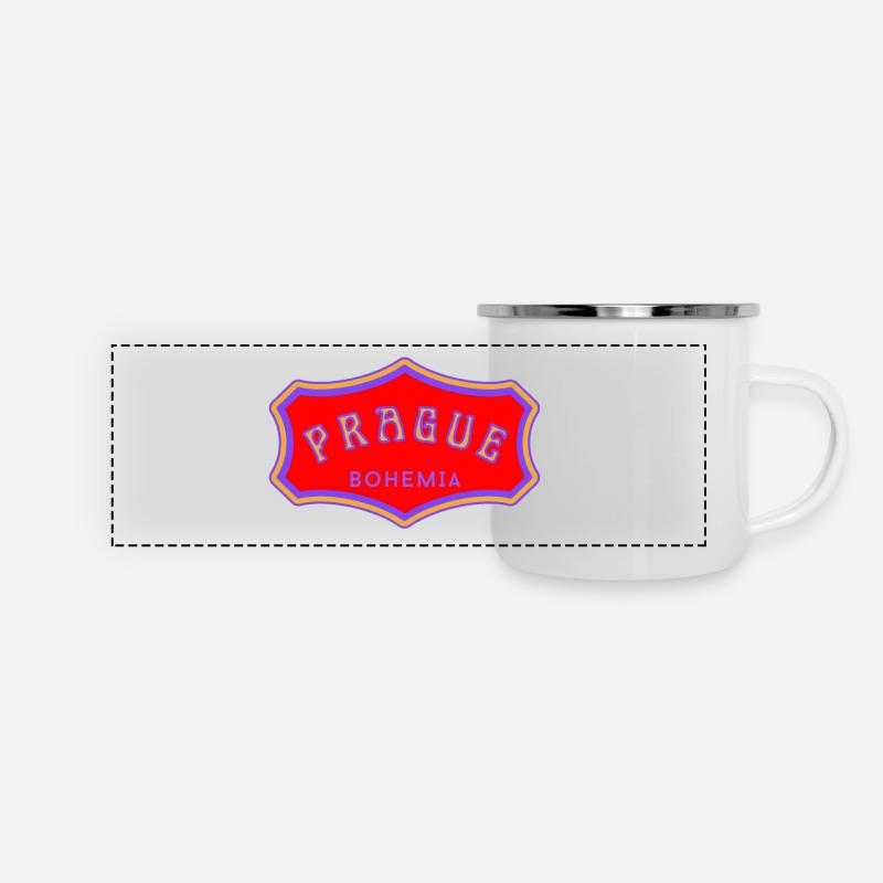 Prague - Panoramic Camper Mug - white