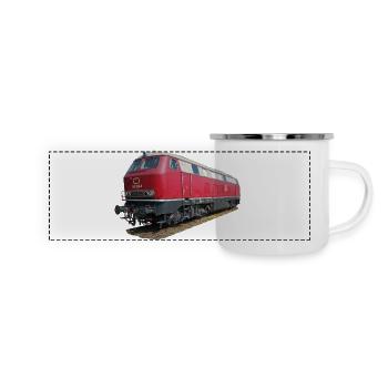 Locomotive DB216 - Panoramic Camper Mug - white - Front