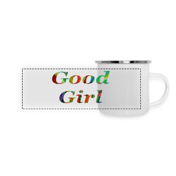 Heaven is for Good Girls 2 - Panorama Emaille-Tasse - Weiß - Vorne
