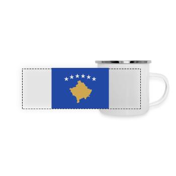 Kosovo - Mug panoramique émaillé - blanc - Devant