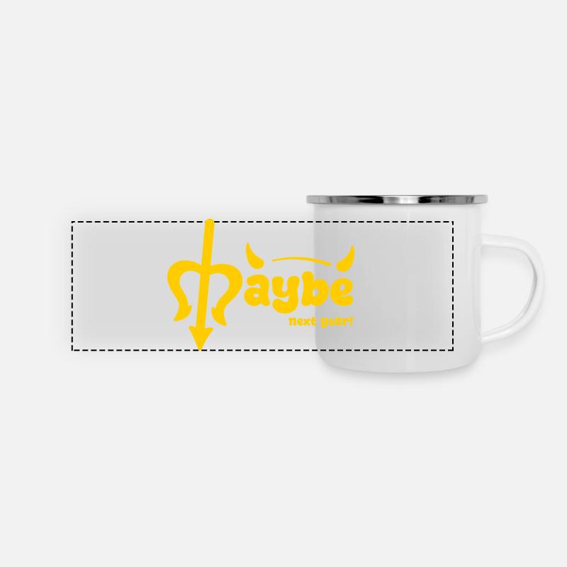 Maybe next year - Panoramic Camper Mug - white