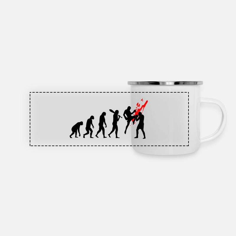 Evolution Kickboxer - Panoramic Camper Mug - white