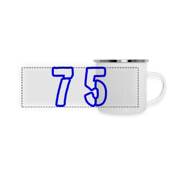75 Number Symbol - Panoramic Camper Mug - white - Front