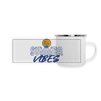 Summer vibes - Panoramic Camper Mug - white - Front