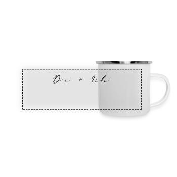 Du Ich - Panorama Emaille-Tasse - Weiß - Vorne