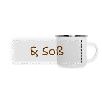 Sauce(s) - Mug panoramique émaillé - blanc - Devant