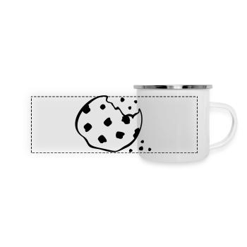 Cookie - Mug panoramique émaillé - blanc - Devant