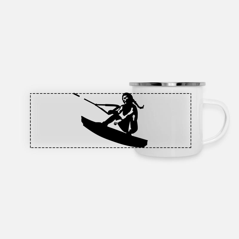 wakeboard - Panoramic Camper Mug - white