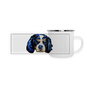 Cavalier King Charles Spaniel - Panoramic Camper Mug - white - Front