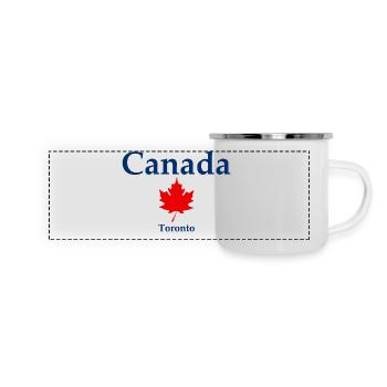 Toronto - Ontario - Canada - Kanada - Panorama Emaille-Tasse - Weiß - Vorne