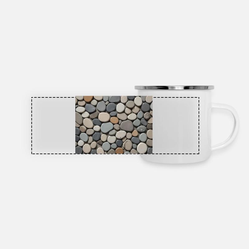 Pierres de Ma Ito - Mug panoramique émaillé - blanc