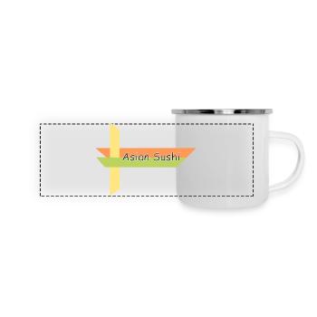 Asian Sushi - Panoramic Camper Mug - white - Front
