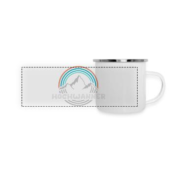 Mount Hochwanner - Panoramic Camper Mug - white - Front