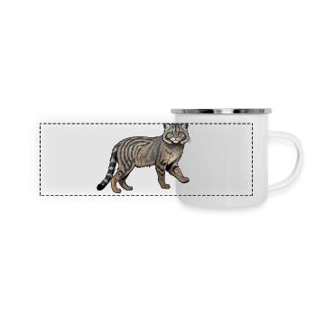 Pallas Wildcat - Animal Design - Panoramic Camper Mug - white - Front