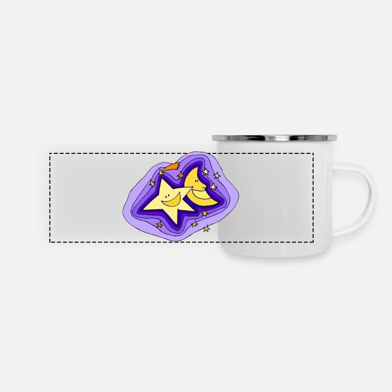 Collection Bébé Soleil d’Été 04 - Mug panoramique émaillé - blanc