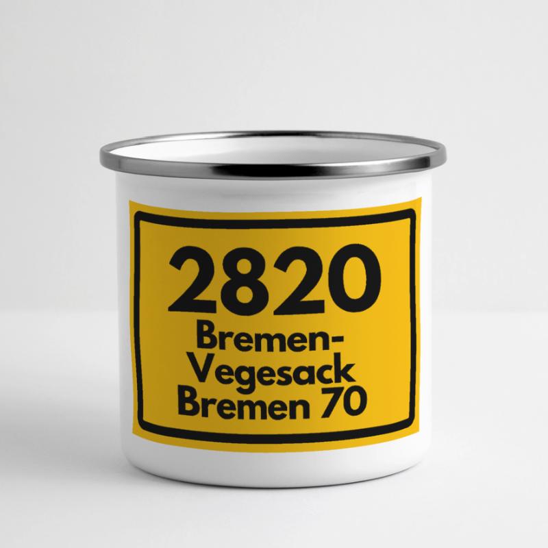 OLD POSTCODE ZIP CODE RETRO 2820 BREMEN VEGESACK! Panoramic Camper Mug