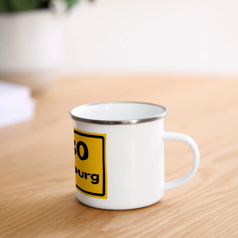 OLD POSTCODE POSTCODE RETRO 3180 WOLFSBURG Panoramic Camper Mug