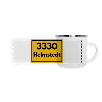 OLD POSTCODE ZIP CODE RETRO 3330 HELMSTEDT JULEUM! - Panoramic Camper Mug - white - Front