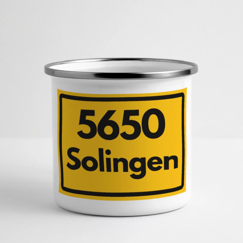 OLD POSTCODE POSTCODE RETRO 5650 SOLINGEN Panoramic Camper Mug