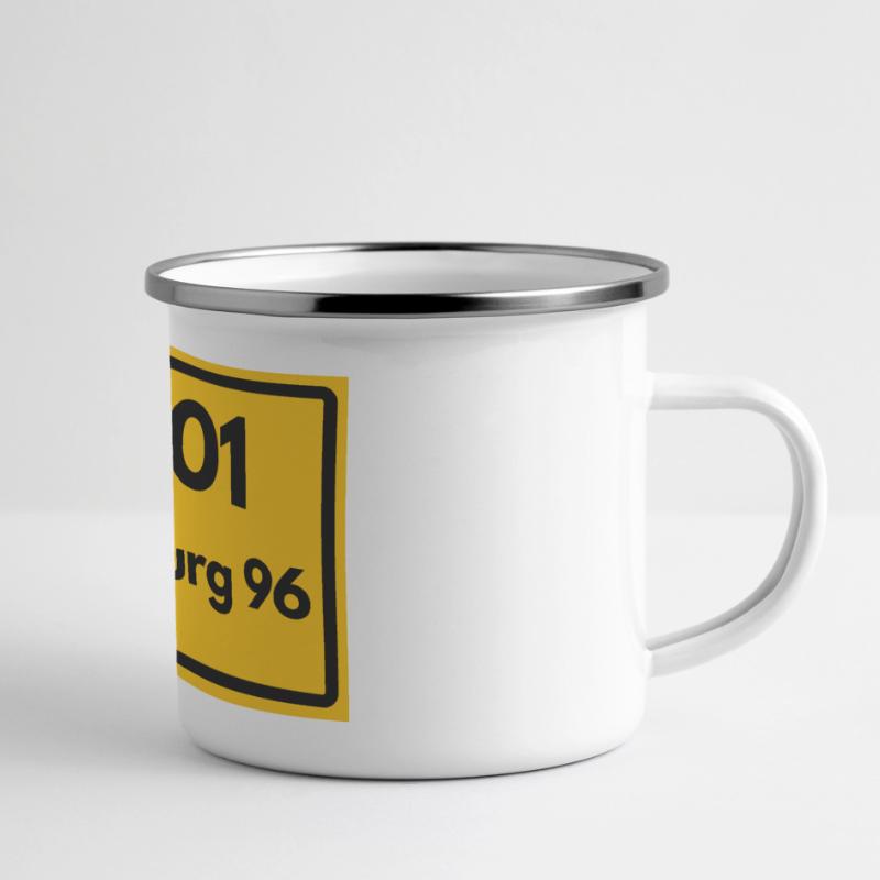 OLD POSTCODE POSTCODE RETRO 2101 HAMBURG 96 HEIMAT Panoramic Camper Mug