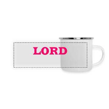 Motif Lord à personnaliser - Mug panoramique émaillé - blanc - Devant