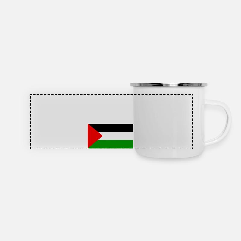 Free palestine - Panoramic Camper Mug - white