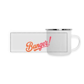 C'est un banger! - Mug panoramique émaillé - blanc - Devant