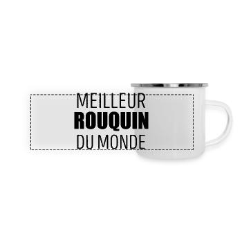 cadeau homme humour meilleur rouquin - Mug panoramique émaillé - blanc - Devant