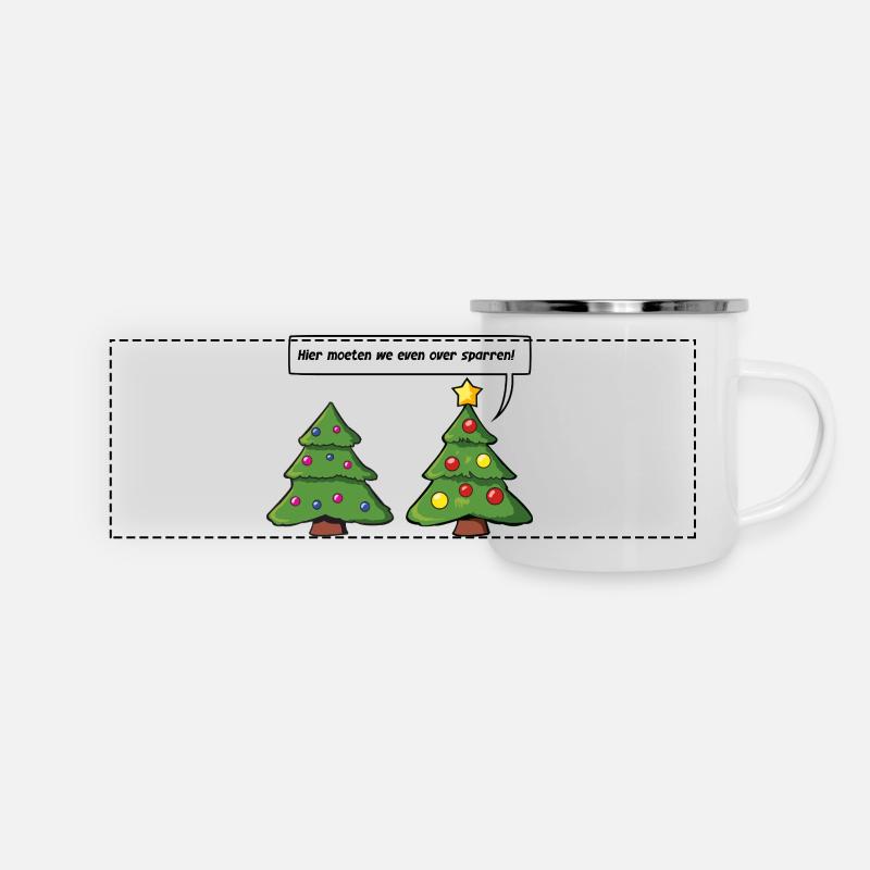 Christmas tree sparring partner - Panoramic Camper Mug - white