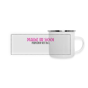 Made in 2001 - Perfection since day 1 - Panoramic Camper Mug - white - Front