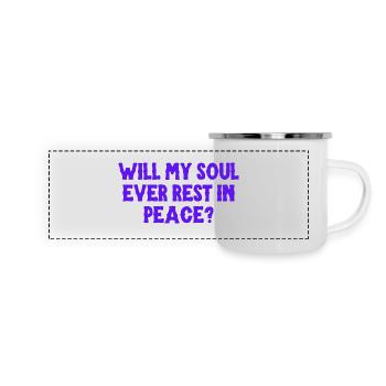 Will my soul ever rest in peace? - Panoramic Camper Mug - white - Front