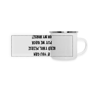 if_you_can - Mug panoramique émaillé - blanc - Devant