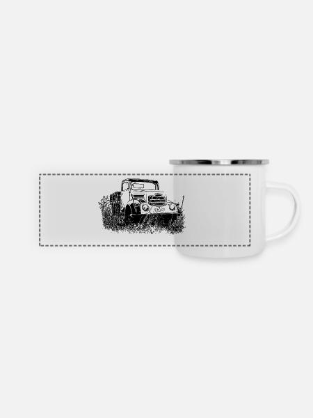 Garant K 30 Robur - Panorama Emaille-Tasse - Weiß