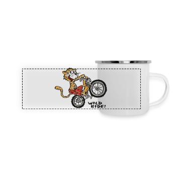 Wild Ride Tiger - Panoramic Camper Mug - white - Front