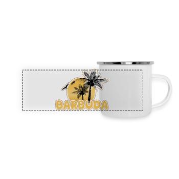 Gift for Barbuda - Panoramic Camper Mug - white - Front