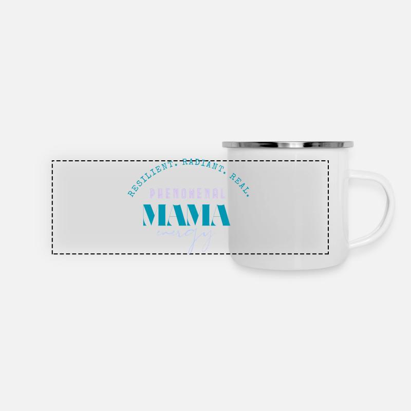 Phenomenal Mama Energy Tee - Panoramic Camper Mug - white