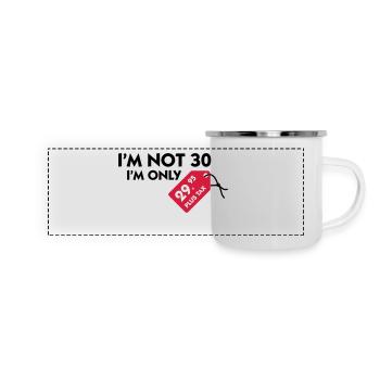 I m not 30, I'm only 29,99 € plus tax - Panoramic Camper Mug - white - Front