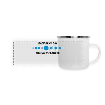 Back then we had 9 planets! - Panoramic Camper Mug - white - Front