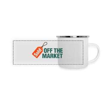 Schon vergeben! - Panorama Emaille-Tasse - Weiß - Vorne