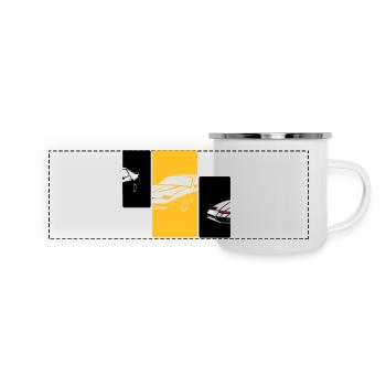 transam1 - Mug panoramique émaillé - blanc - Devant