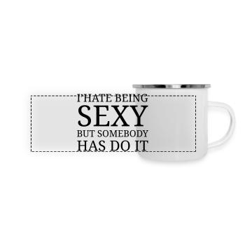 I' hate being sexy - Panoramic Camper Mug - white - Front