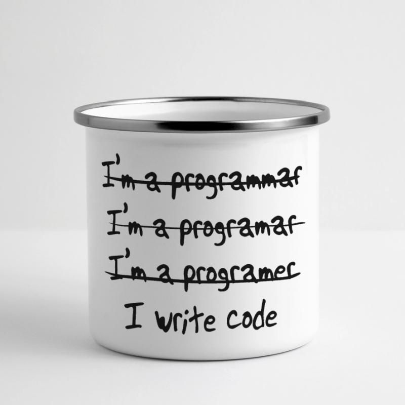 I'm programmer. I write code Panoramic Camper Mug