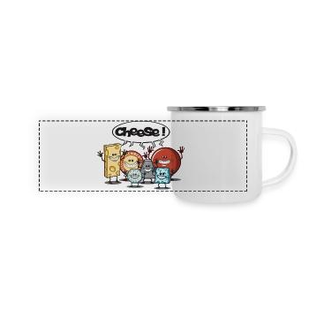 Cheese - Mug panoramique émaillé - blanc - Devant