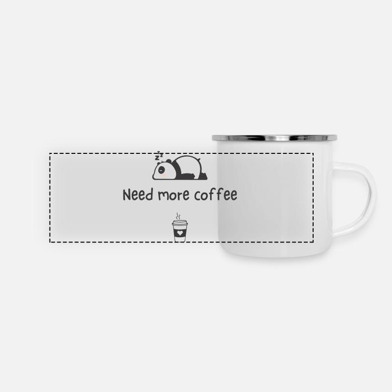 Need more coffee - Panoramic Camper Mug - white