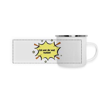 Berlin Ick wer dir wat husten. - Panoramic Camper Mug - white - Front