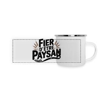 Proud to be a farmer - Panoramic Camper Mug - white - Front