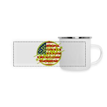 Fabriqué en Chine - Mug panoramique émaillé - blanc - Devant